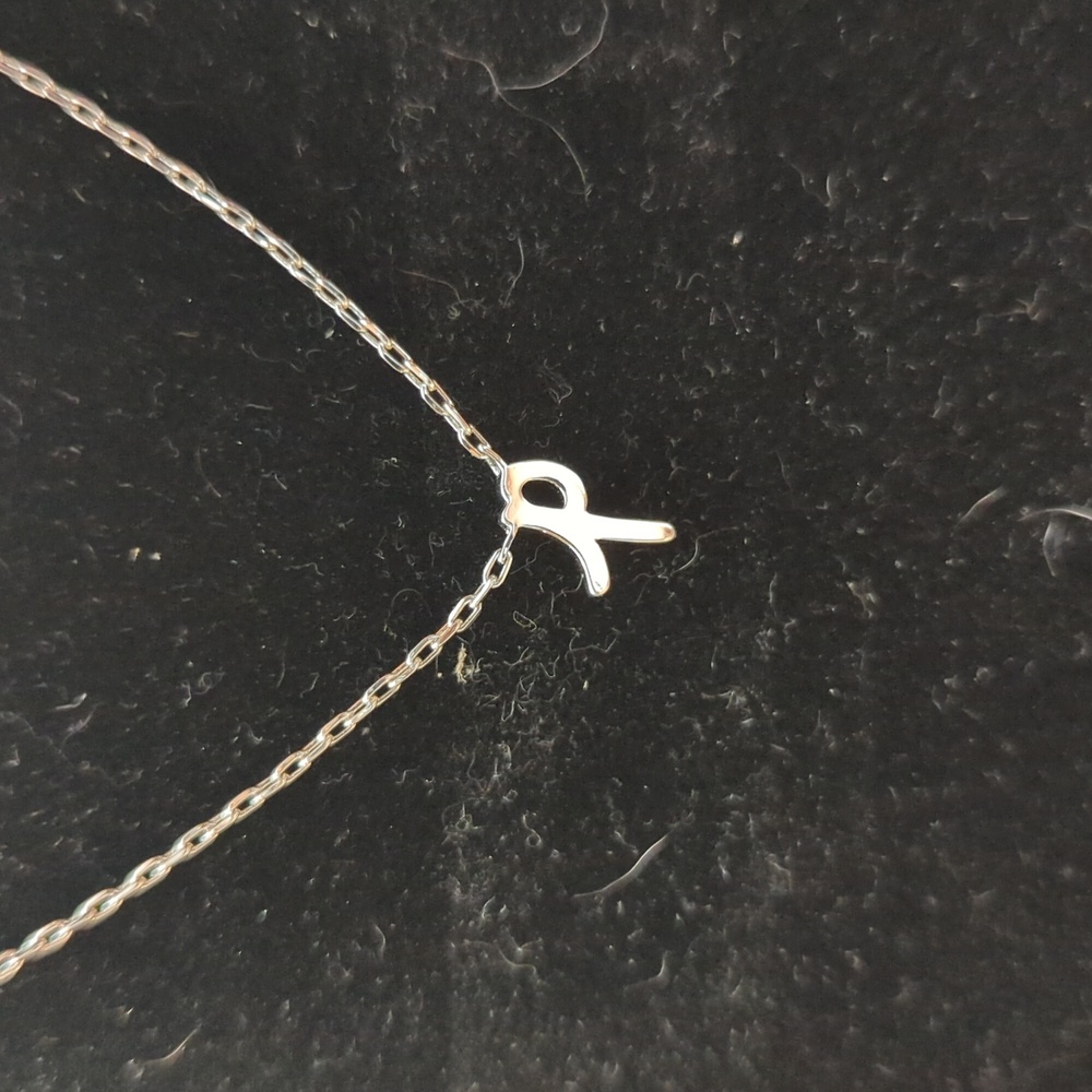 NWOT (#329) Kate Spade Dainty Initial P Necklace Silver Toned